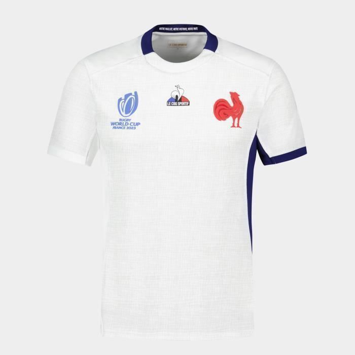 Maillot De Rugby XV De France - Coupe Du Monde 2023 - Le Coq Sportif - Fabriqué En France