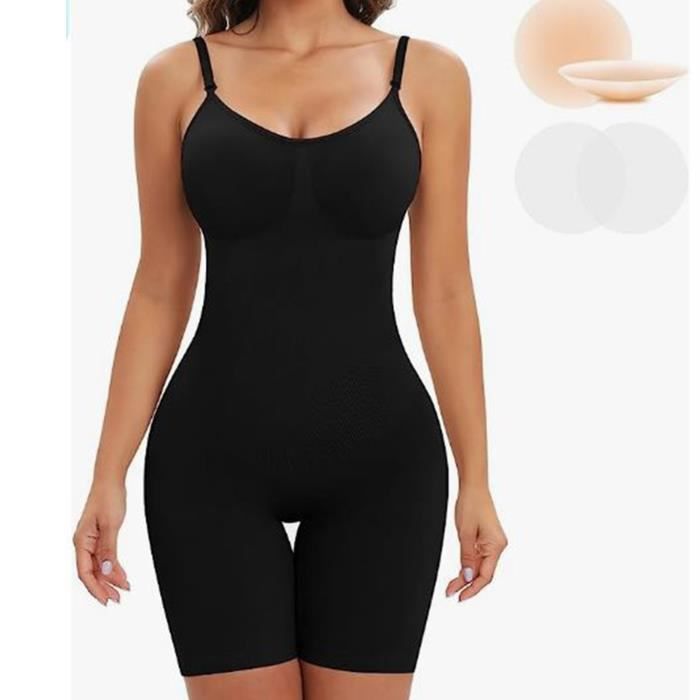 SHAPERIN Body Gainant Femme Dos Nu - Gaine Ventre Plat Push-Up - Shapewear Invisible Pour Silhouette Sculptée