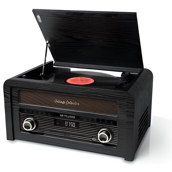 Platine Vinyles Muse - MT115W - Lecteur CD/MP3, Radio FM, Bluetooth, USB - Noir
