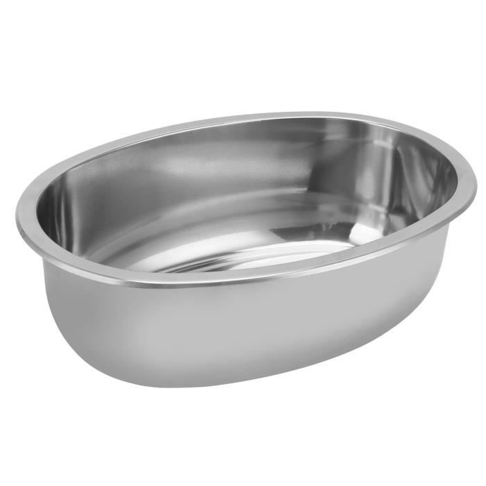 Évier Marin Ovale Pour Bateau – 393x273mm Avec Trou De Vidange – Neuf, Universel
