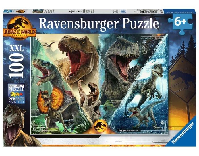 Ravensburger - Puzzle Dino Jurassic World 3 100 pcs XXL Ravensburger - Puzzle Dino Jurassic World 3 100 pcs XXL