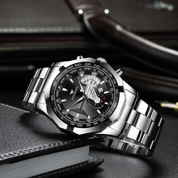 RMEGA Montre Homme Quartz Montre Imperm able Quartz Analogique