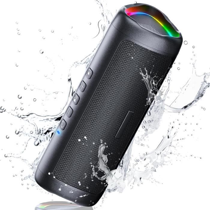 Enceinte Bluetooth Portable 5.0 – 6 Modes D'éclairage, Batterie 1200mAh, Sans Marque