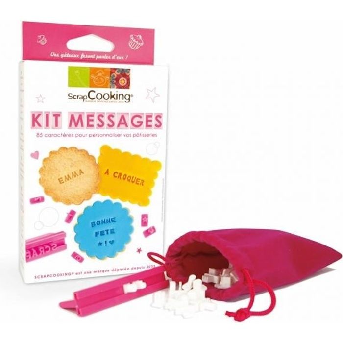 SCRAPCOOKING - Kit Messages pour biscuits