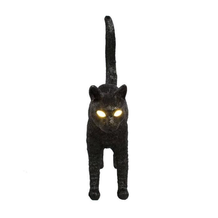 CAT LAMP FELIX Lampe à poser LED sans fl & Tactile Chat Résine