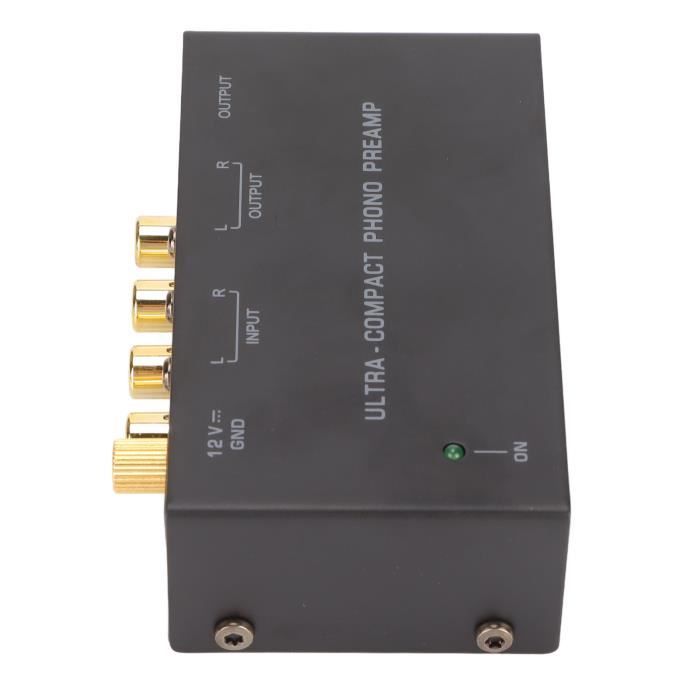 Préampli Phono MM/MC Professionnel Avec égalisation Réglable - Entrée/sortie XLR 5 Broches - Pour Platines Vinyle