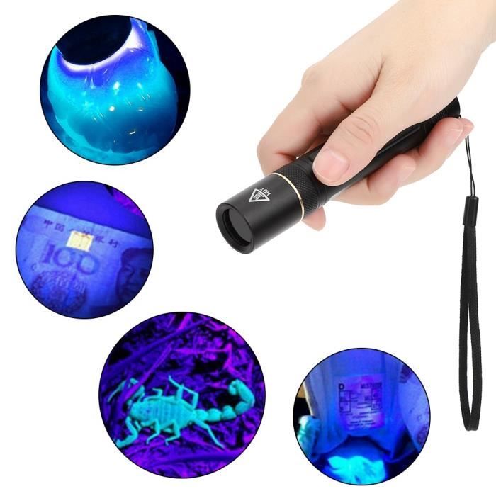 Lampe Led UV Lumière Noire Projecteur Ultra Violet Néon Lanterne