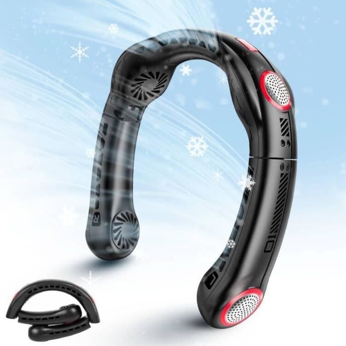 YMYNY Ventilateur De Cou Portable, Mini Tour De Cou Personnel USB Rechargeable, Refroidissement