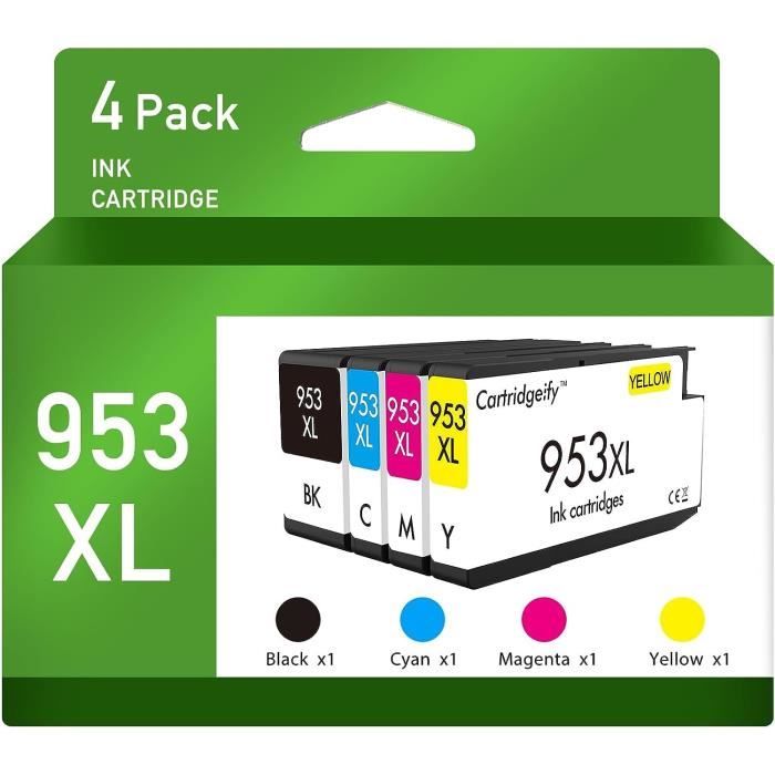 953XL Cartouche d'encre de Compatible pour HP 953 XL Multipack