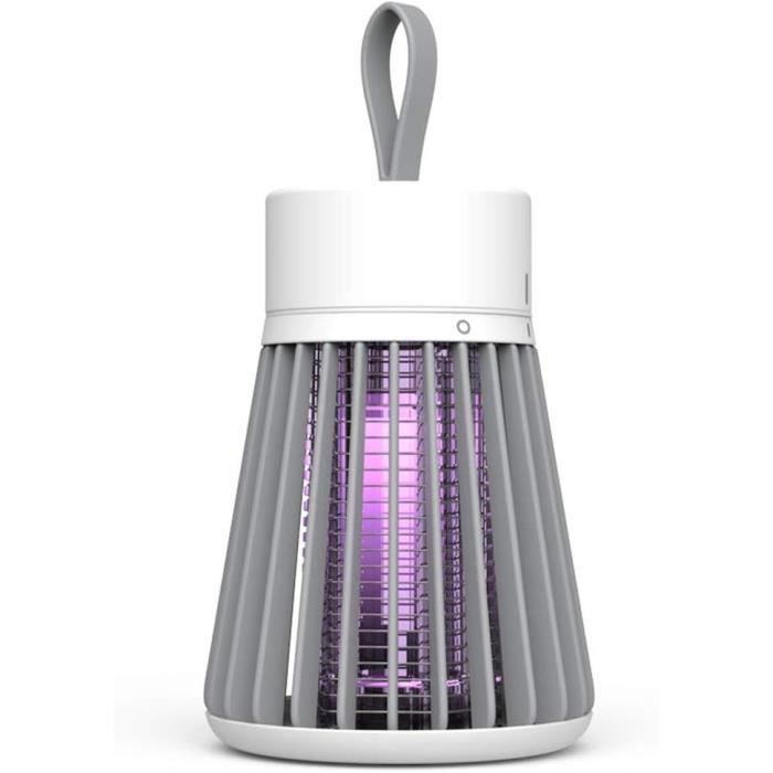 Lampe Anti Moustique UV électrique - Tueur D'insectes Rechargeable USB - Intérieur/extérieur 50-120 M² - Silencieux