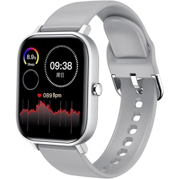 Montre Connectée Homme Femme Smartwatch 1,54 avec Moniteur de