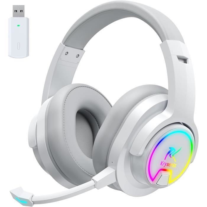 Pg3 Rgb Wireless Gaming Headset Pour Ps4, Ps5, Pc - 2.4Ghz 7.1 Surround ...