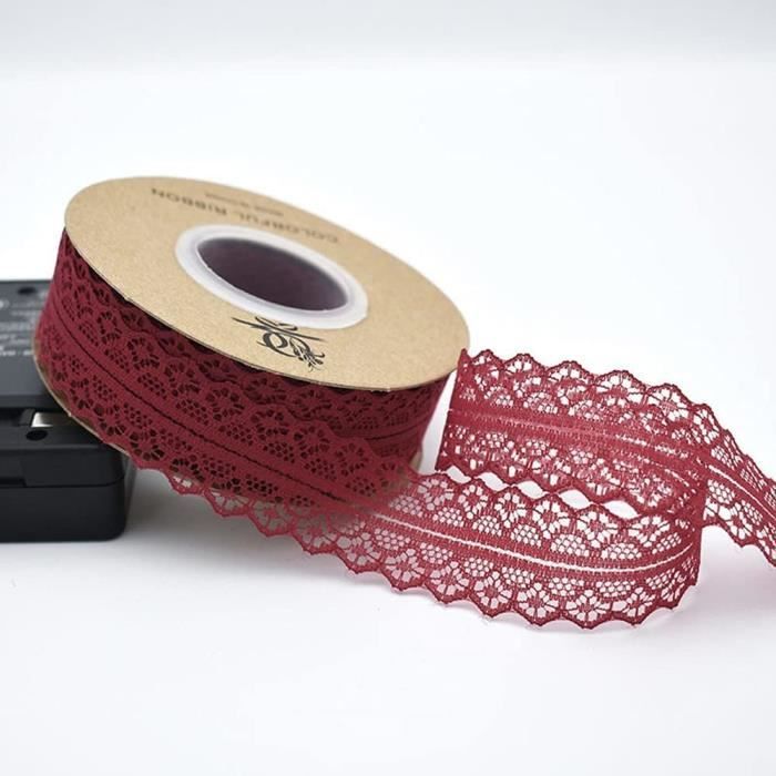 Ruban Dentelle 25mm ecru - Autour de la fleur : Accessoires de décoration