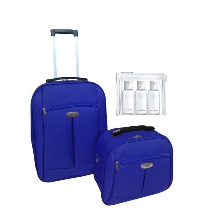 Travel World Ensemble De 2 Pieces Valise Cabine 55cm Vanity