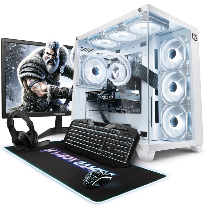 Vibox VIII-92 PC Gamer – 23 Écran – Intel i9 12900KF – RTX 5060 Ti 8Go – 16Go RAM – 1To SSD – Win11 – WiFi