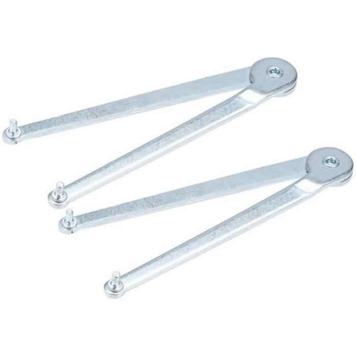 Clé à 2 Broches Pour Meuleuse D'angle 4-1/2″ (115 Mm) – Remplace Les Disques Facilement, Dapetz