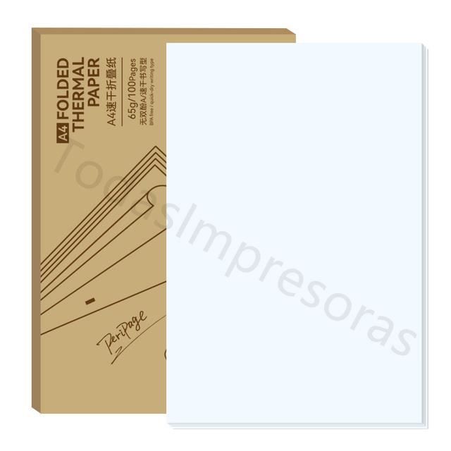 IMPRIMANTE,QD 100 Sheets--Mini Imprimante A4 Papier Thermique, 100