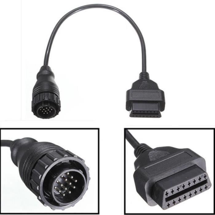 Adaptateur OBD2 Autel Pour Mercedes Benz - 38 Broches Mâle Vers 16 Broches Femelle - Compatible Scanners Autel