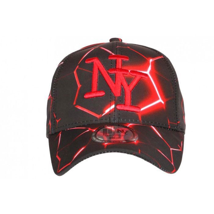 Casquette Baseball Militaire Kaptain Courbe Rouge - Taille Unique Hip Hop Honour (neuve Avec étiquette)