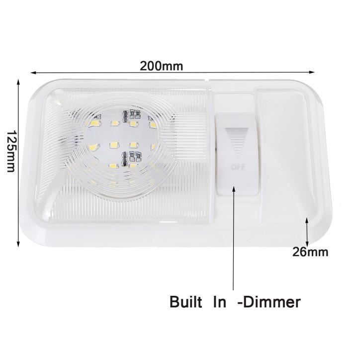 Camping-Car Plafonnier LED DC 12V Dimmable 120mm 4.5