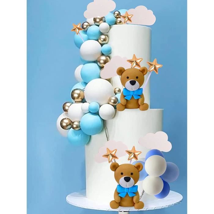 A réserver sans tarder, le 1er gâteau d'anniversaire de votre bébé avec un  irrésistible teddy bear.