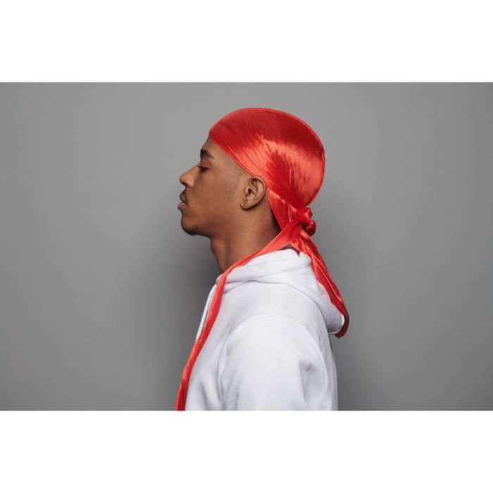 Durag de cetim preto e branco – Mansa's