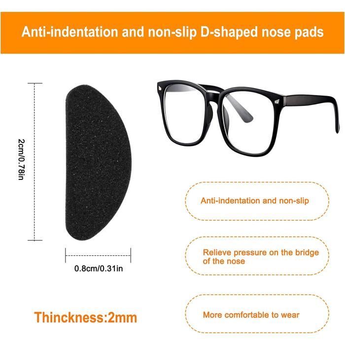 Accessoires de lunettes Coussin nasal Antidérapant Coussin nasal pour  lunettes