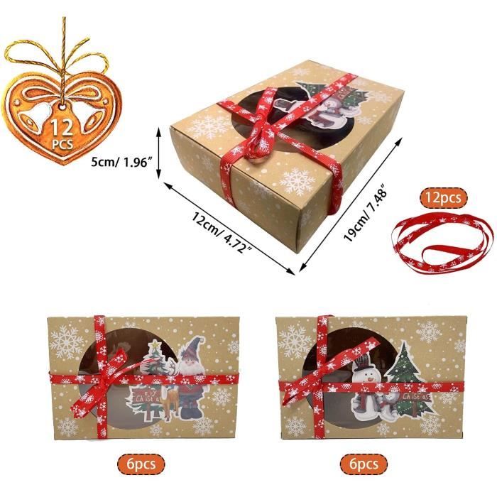 Cheriswelry Lot de 10 boîtes cadeaux carrées en papier avec rubans, petites boîtes cadeaux pour anniversaire, mariage, chocolat, bonbons, rose, 12 x 12 x 9 cm