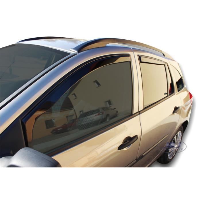 Heko Déflecteurs D'Air Pour Renault Clio 3 5 Portes 2005-2012 - Ensemble 2 Pièces, Aérodynamiques Et Élégants
