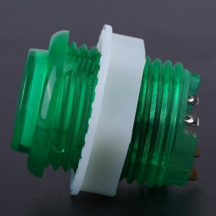 Commutateur de Bouton Poussoir de Machine d'arcade de LED, Bouton de Jeu d'arcade de 5 Couleurs contrôleur de Manette de Jeu résistant à la Pression Commutateur de Bouton Poussoir de Machine d'arcade de LED, Bouton de Jeu d'arcade de 5 Couleurs contrôleur de Manette de Jeu résistant à la Pression