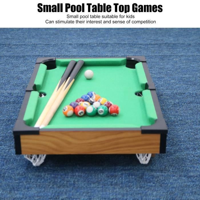 Table de billard pliable, Mini-table de billard, 2 files d'attente, 16