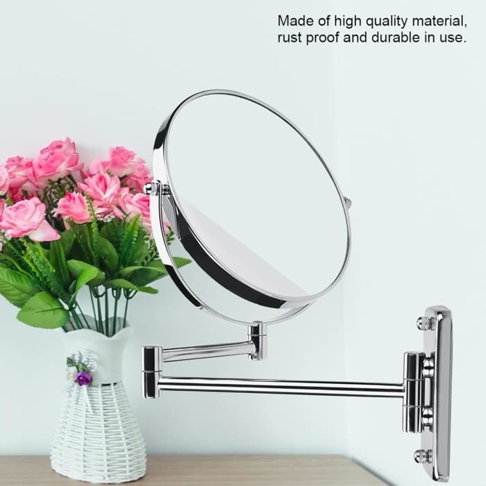 Miroir Grossissant MIOMAR 23 Cm, Chromé, à Ventouse, Bon état