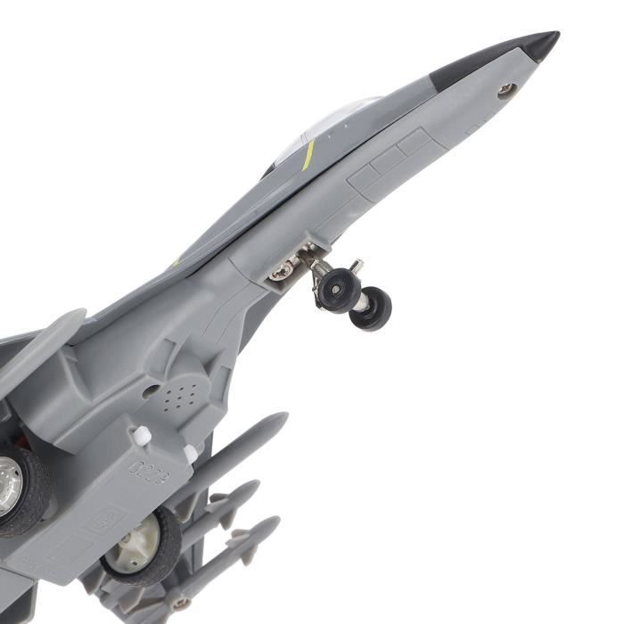 HomeDecTime Maquette Avion Chasse F-16D 1/72 Métal Diecast – Modèle Réduit Avec Support, Cadeau Idéal Garçons Passionnés D'Aviation