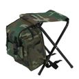 Siège portable pliable de pêche de camping extérieur avec sac de rangement---AIM-2