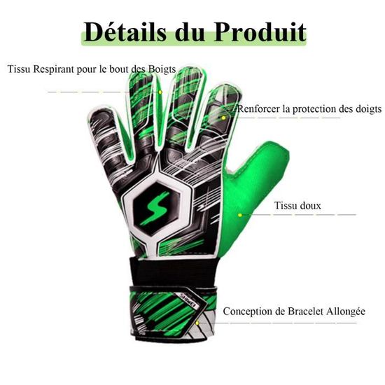 Gants De Gardien De But Latex Taille 10 - Paire Neuve, Protection Impact, Tout Temps