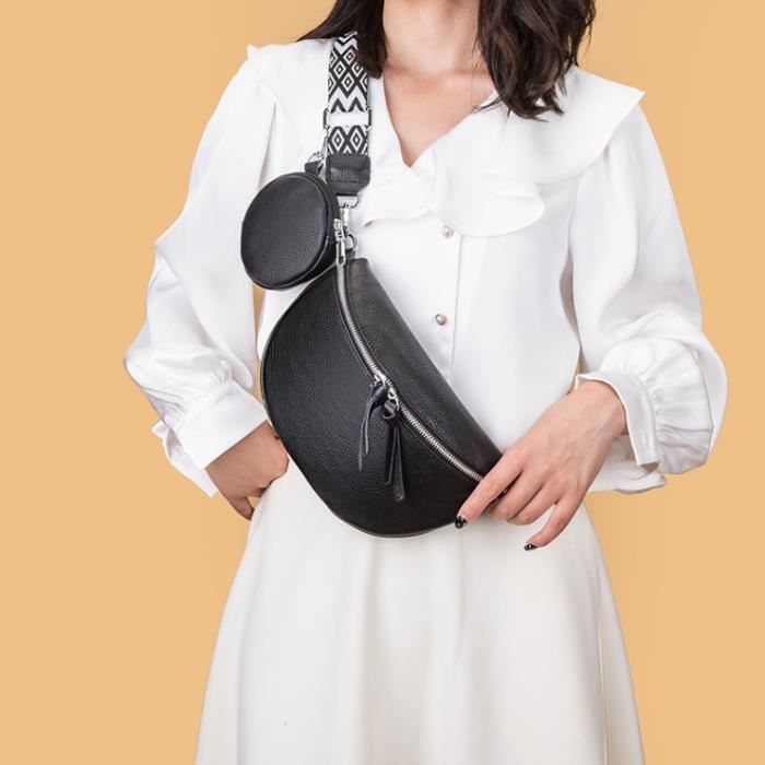 Sac Banane Femme Noir Sac bandouli re Femme Petit Sac a Main Femme