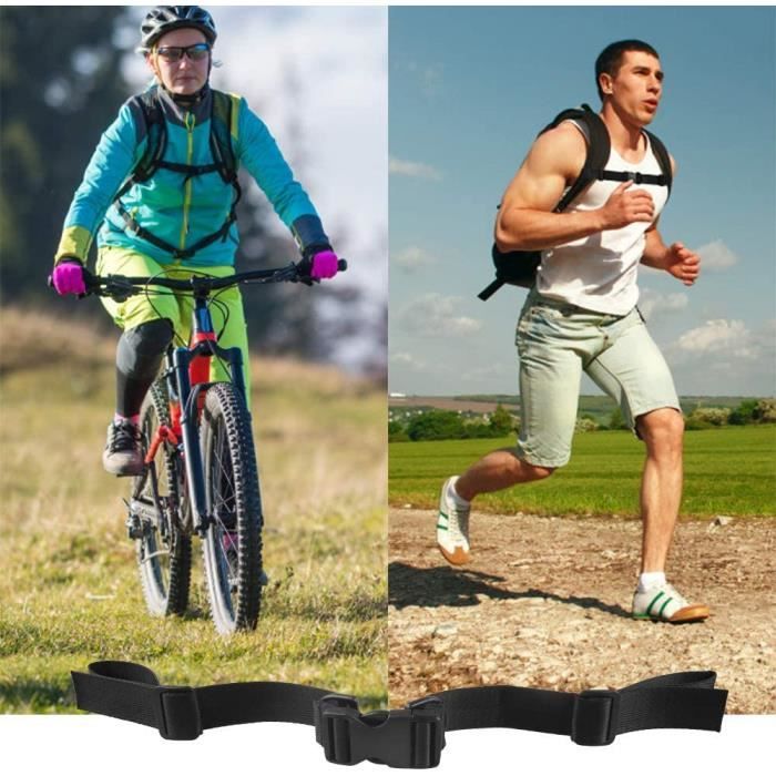 Sangle De Poitrine - Non Spécifié - Réglable - Nylon - Boucle Rapide - Noir