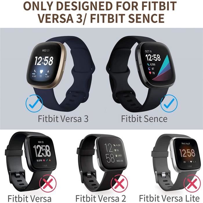 Acheter Bracelet en Silicone pour Fitbit Versa 3/4, Bracelet de
