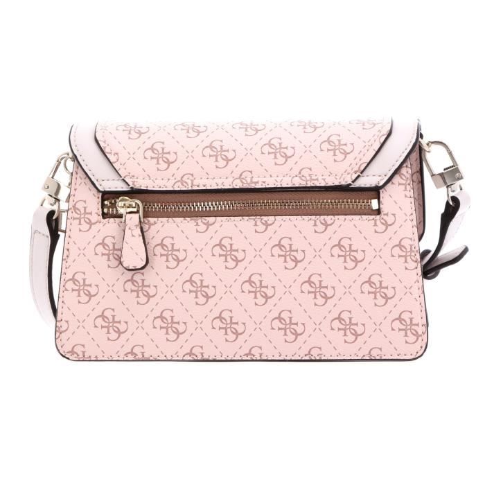 GUESS Camy Crossbody Flap Blush Multi 99967 Cdiscount