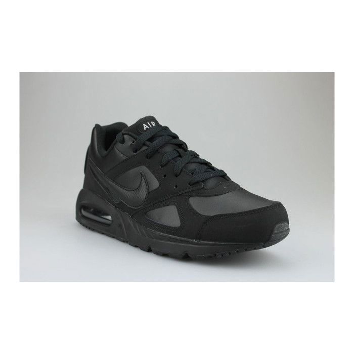 Baskets mode homme Nike Air Max Ivo Lth Noir Cuir Lacets Noir