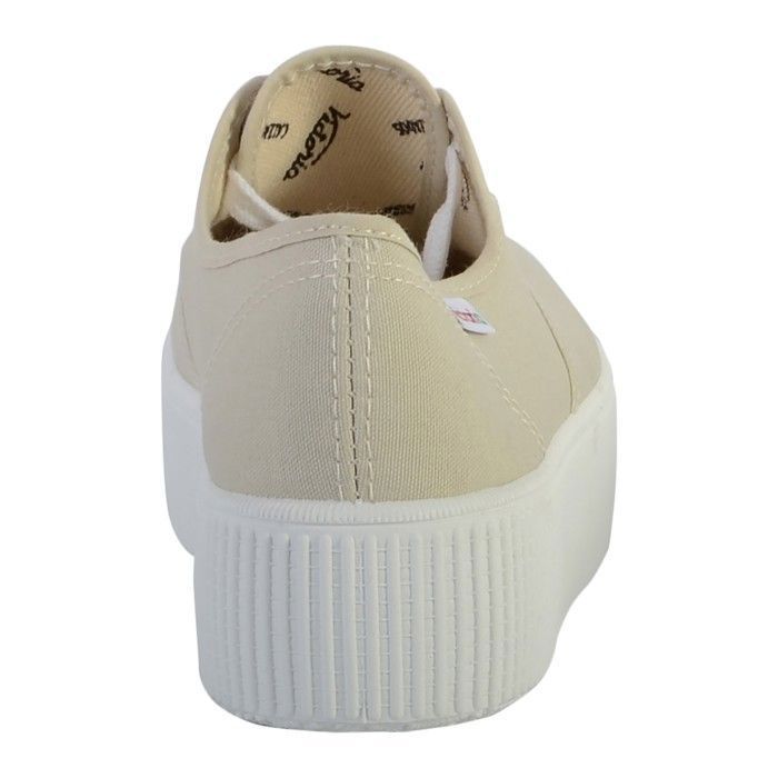 Baskets toile femme Victoria Inglesa beige Textile Lacets
