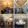 6X E14 Forme Bougie LED 4W Filament Ampoule LED Lampe Blanc Froid 6500k Flame Tip Bright Lampe 400LM Non Dimmable AC220-240V-3