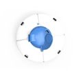 Kit Piscine hors sol autoportante BESTWAY - Fast Set - 457 x 122 cm - Ronde + Robot aspirateur Frisbee-3