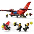 LEGO® 60413 City L’Avion de Sauvetage des Pompiers, Jouet avec 3 Minifigurines de Pilote, Pompière-3