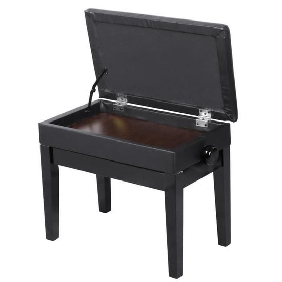 Yaheetech Banc Banquette De Piano Tabouret Rembourre En Bois