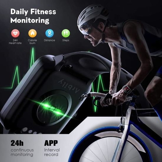 Arbily Montre Connect e Smartwatch pour Femmes Hommes Tracker d