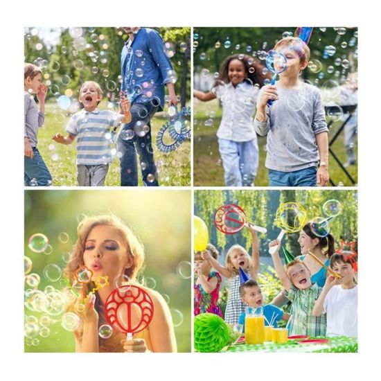 Kit De Bulles De Savon Géantes Pour Enfants - 34 Pièces, Baguettes Et Liquide, Pour Fêtes Et Extérieur - 7