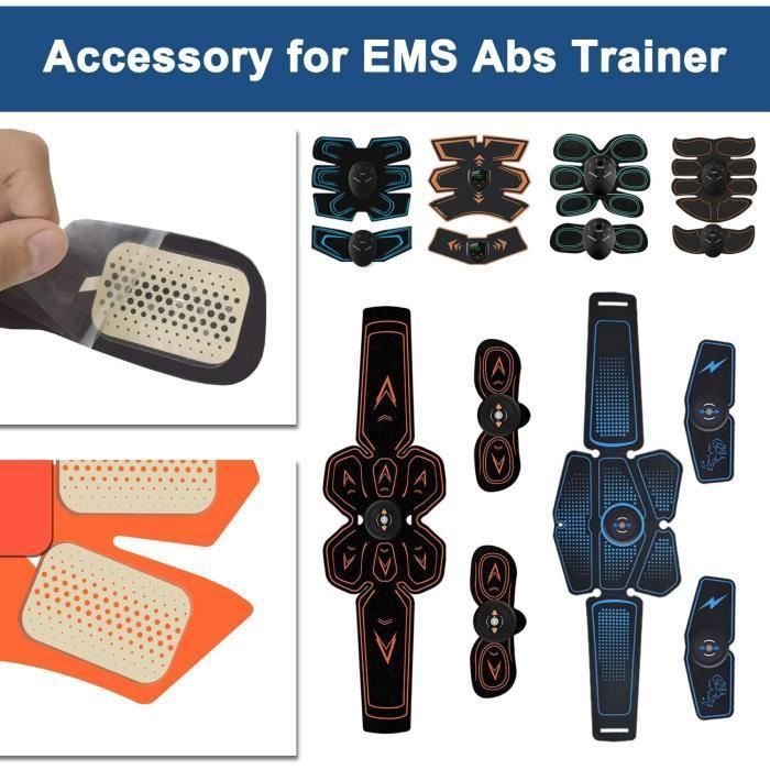 Lot De 50 Pads Gel EMS YOUYIKE – 2 Par Paquet, 6 X 4 Cm, Haute Conductivité, Réutilisables