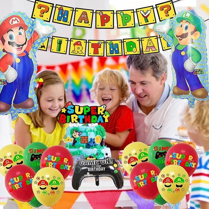 L'anniversaire de Mario et Luigi - My Fair Party  Fête thème mario, Super  mario party, Thèmes de fêtes d'anniversaire