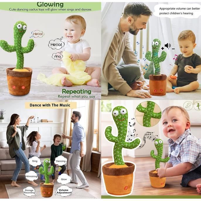 Jouet en Peluche Cactus Qui Danse - Plush - 120 Chansons